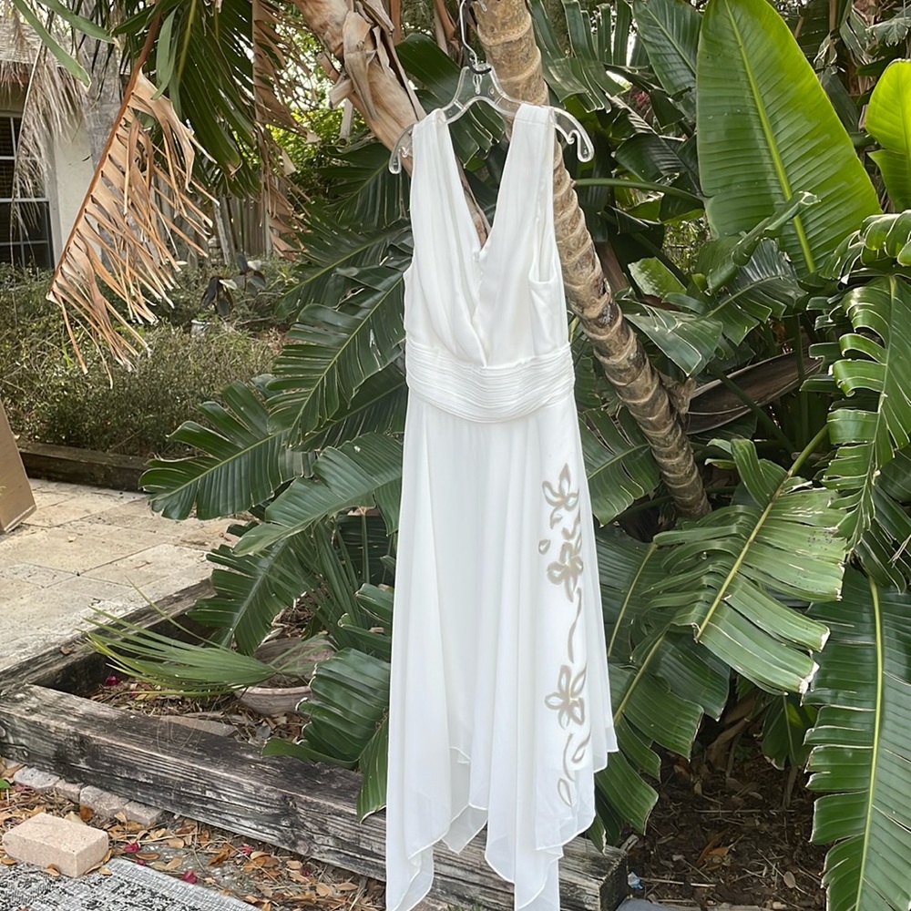 ever pretty asymmetric handkerchief hymn dress